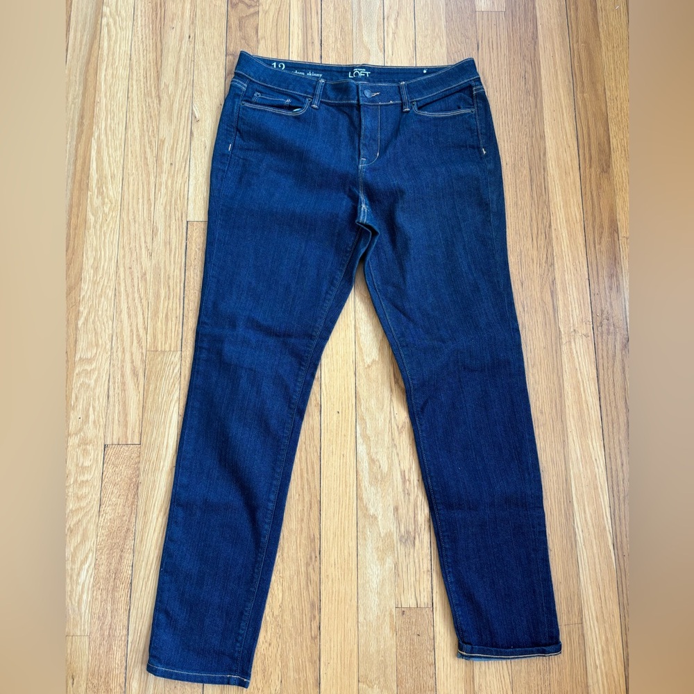 Ann Taylor LOFT 12 P Denim Stretch Modern Skinny Jeans